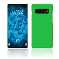 Hardcase für Samsung Galaxy S10 Plus gummiert grün