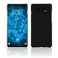 Hardcase für Samsung Galaxy S10 Plus gummiert schwarz