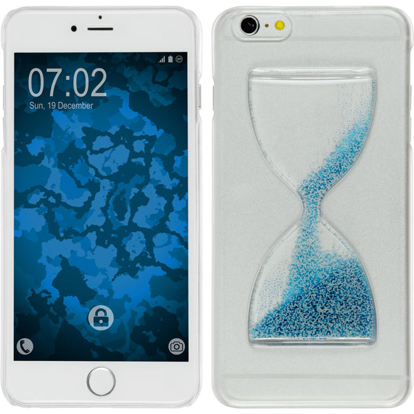 Hardcase für Apple iPhone 6 Plus / 6s Plus Sanduhr blau-weiﬂ