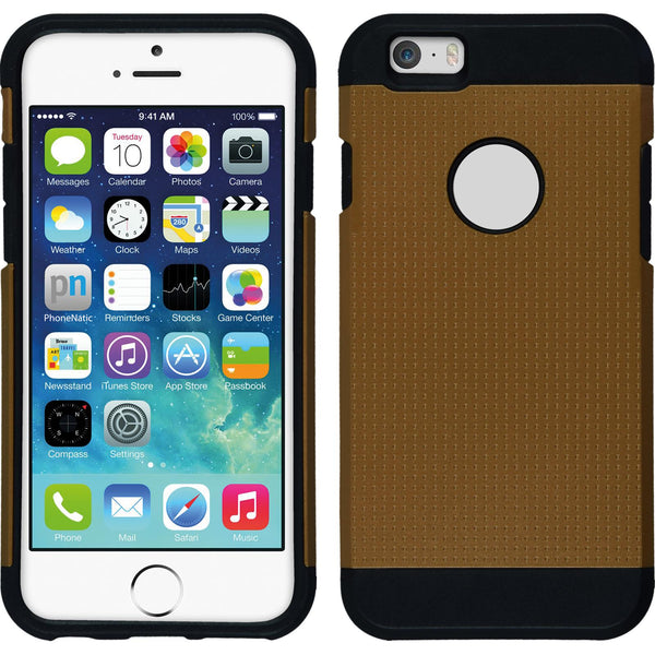 Hybridhülle für Apple iPhone 6s / 6 ShockProof Holes orange