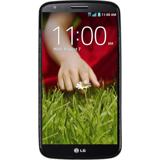 PhoneNatic Case kompatibel mit LG G2 - schwarz Silikon Hülle X-Style + 2 Schutzfolien