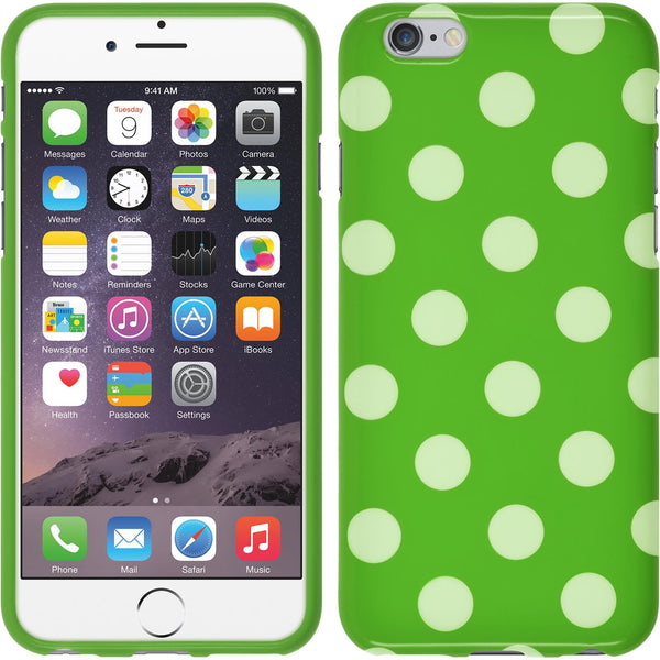 PhoneNatic Case kompatibel mit Apple iPhone 6s / 6 - Design:05 Silikon Hülle Polkadot + 2 Schutzfolien