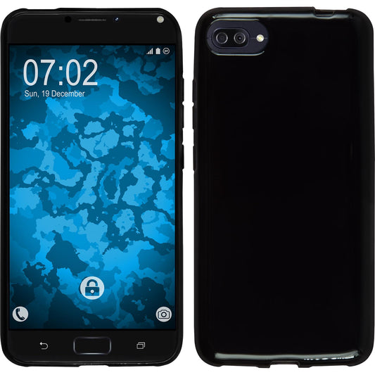 PhoneNatic Case kompatibel mit Asus Zenfone 4 Max ZC554KL - schwarz Silikon Hülle  Cover