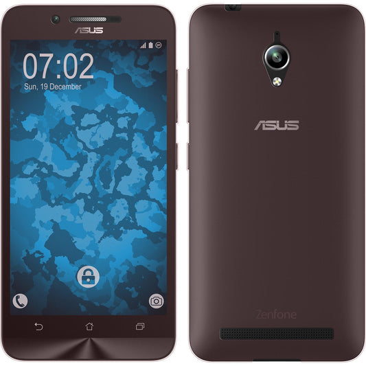 PhoneNatic Case kompatibel mit Asus Zenfone Go (ZC500TG) - rosa Silikon Hülle 360∞ Fullbody Cover