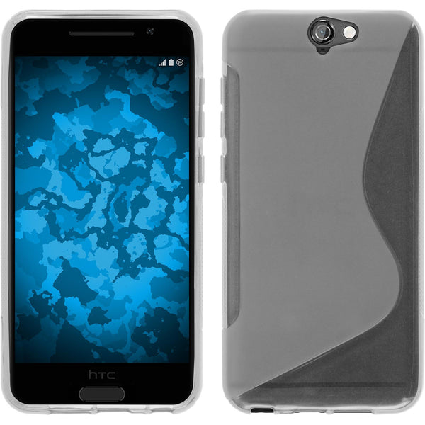 PhoneNatic Case kompatibel mit HTC One A9 - clear Silikon Hülle S-Style + 2 Schutzfolien