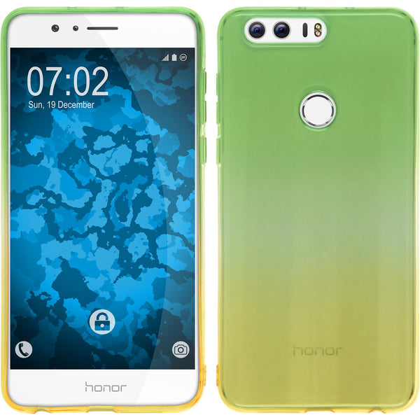 PhoneNatic Case kompatibel mit Huawei Honor 8 - Design:03 Silikon Hülle OmbrË + 2 Schutzfolien