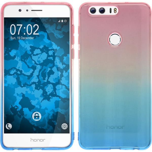 PhoneNatic Case kompatibel mit Huawei Honor 8 - Design:06 Silikon Hülle OmbrË + 2 Schutzfolien