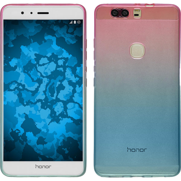 PhoneNatic Case kompatibel mit Huawei Honor V8 - Design:06 Silikon Hülle OmbrË + 2 Schutzfolien