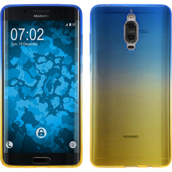 PhoneNatic Case kompatibel mit Huawei Mate 9 Pro - Design:02 Silikon Hülle OmbrË + 2 Schutzfolien