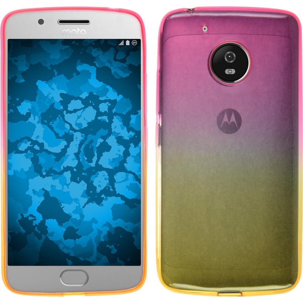 PhoneNatic Case kompatibel mit Lenovo Moto G5 - Design:01 Silikon Hülle OmbrË + 2 Schutzfolien