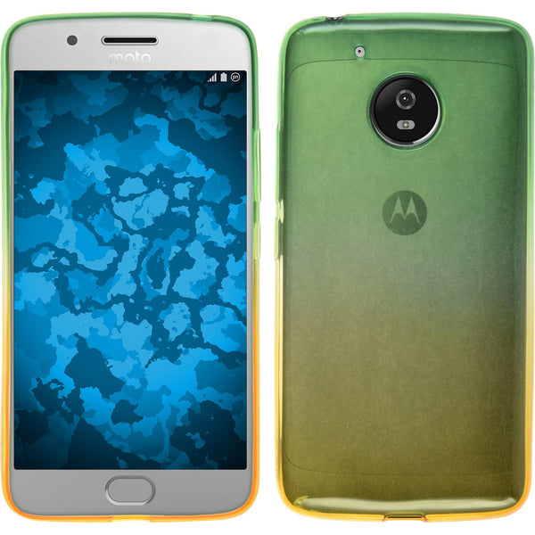 PhoneNatic Case kompatibel mit Lenovo Moto G5 - Design:03 Silikon Hülle OmbrË + 2 Schutzfolien