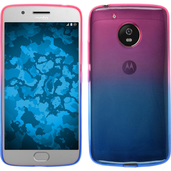 PhoneNatic Case kompatibel mit Lenovo Moto G5 - Design:06 Silikon Hülle OmbrË + 2 Schutzfolien