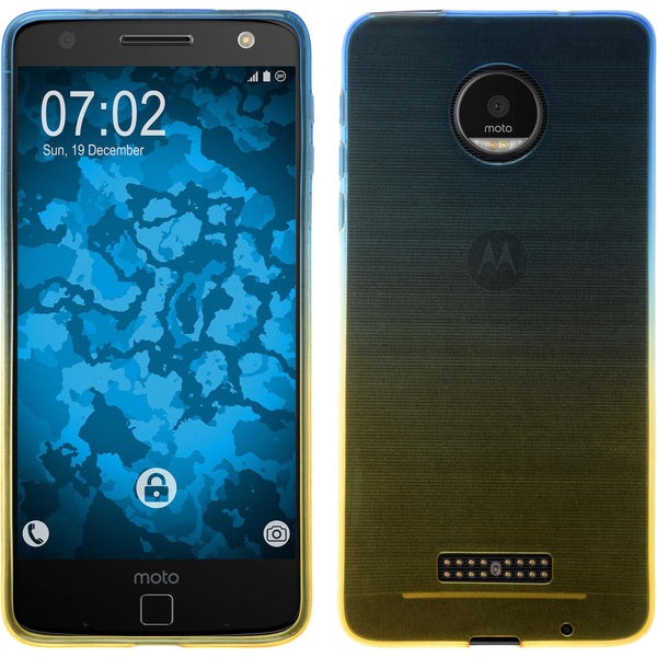 PhoneNatic Case kompatibel mit Lenovo Moto Z - Design:02 Silikon Hülle OmbrË + 2 Schutzfolien