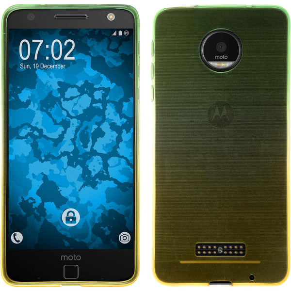 PhoneNatic Case kompatibel mit Lenovo Moto Z - Design:03 Silikon Hülle OmbrË + 2 Schutzfolien