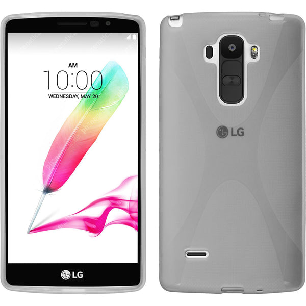 PhoneNatic Case kompatibel mit LG G4 Stylus - clear Silikon Hülle X-Style + 2 Schutzfolien