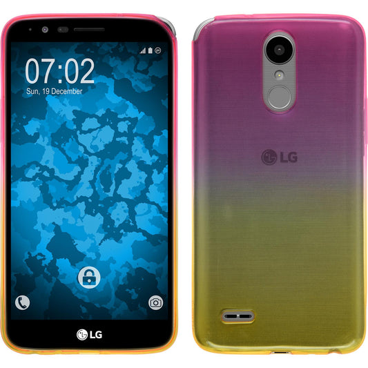 PhoneNatic Case kompatibel mit LG Stylus 3 - Design:01 Silikon Hülle OmbrË + 2 Schutzfolien