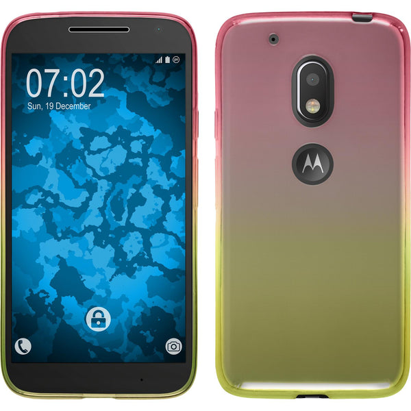 PhoneNatic Case kompatibel mit Motorola Moto G4 Play - Design:01 Silikon Hülle OmbrË + 2 Schutzfolien