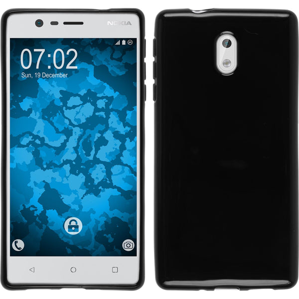 Silikonhülle für Nokia 3  schwarz