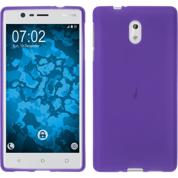 Silikonhülle für Nokia 3 matt lila