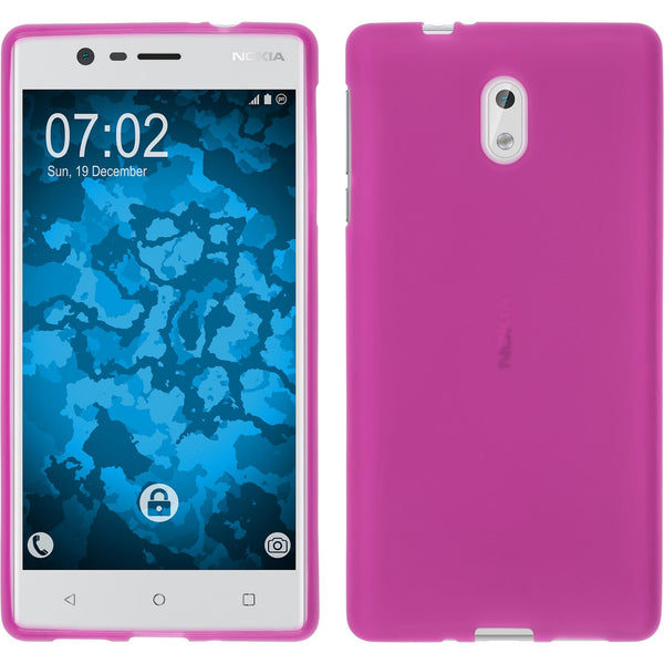 Silikonhülle für Nokia 3 matt pink