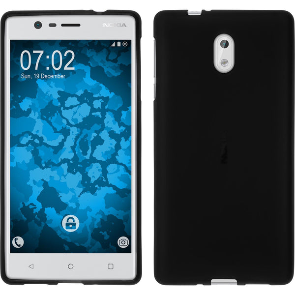 Silikonhülle für Nokia 3 matt schwarz