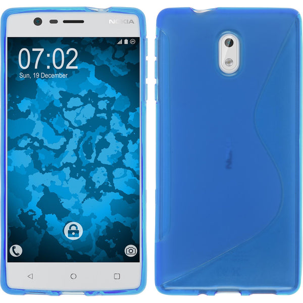 Silikonhülle für Nokia 3 S-Style blau