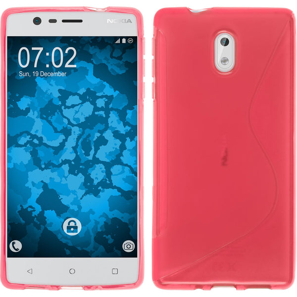 Silikonhülle für Nokia 3 S-Style pink