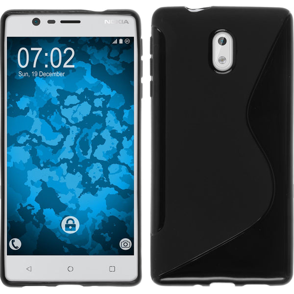 Silikonhülle für Nokia 3 S-Style schwarz