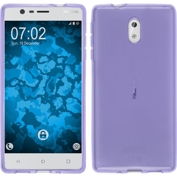 Silikonhülle für Nokia 3 transparent lila