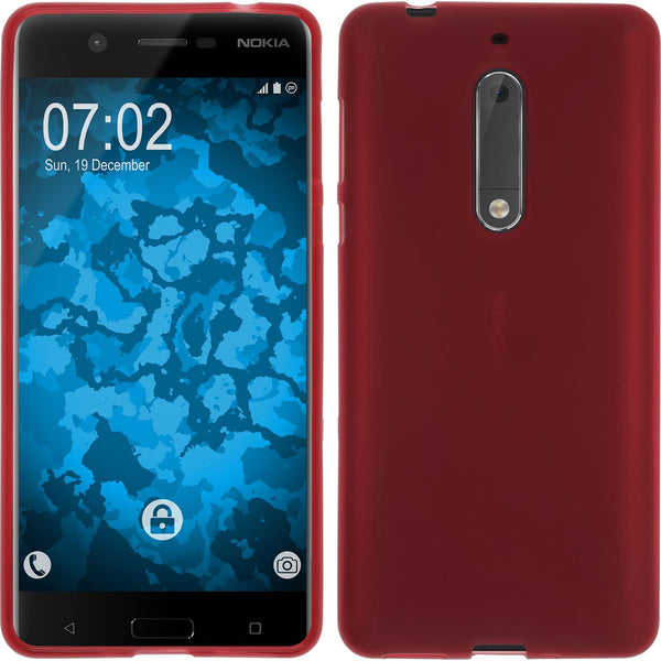 Silikonhülle für Nokia 5 matt rot