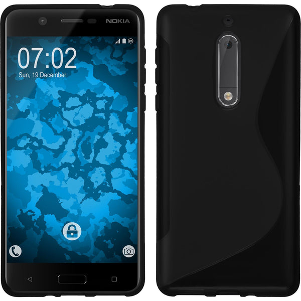 Silikonhülle für Nokia 5 S-Style schwarz
