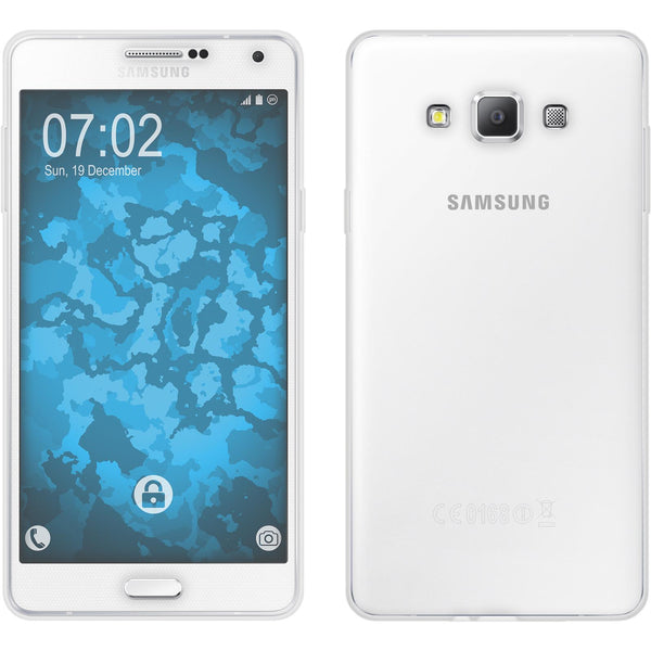 PhoneNatic Case kompatibel mit Samsung Galaxy A7 (A700) - clear Silikon Hülle 360∞ Fullbody Cover