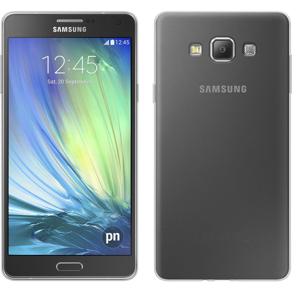 PhoneNatic Case kompatibel mit Samsung Galaxy A7 (A700) - clear Silikon Hülle Slimcase + 2 Schutzfolien