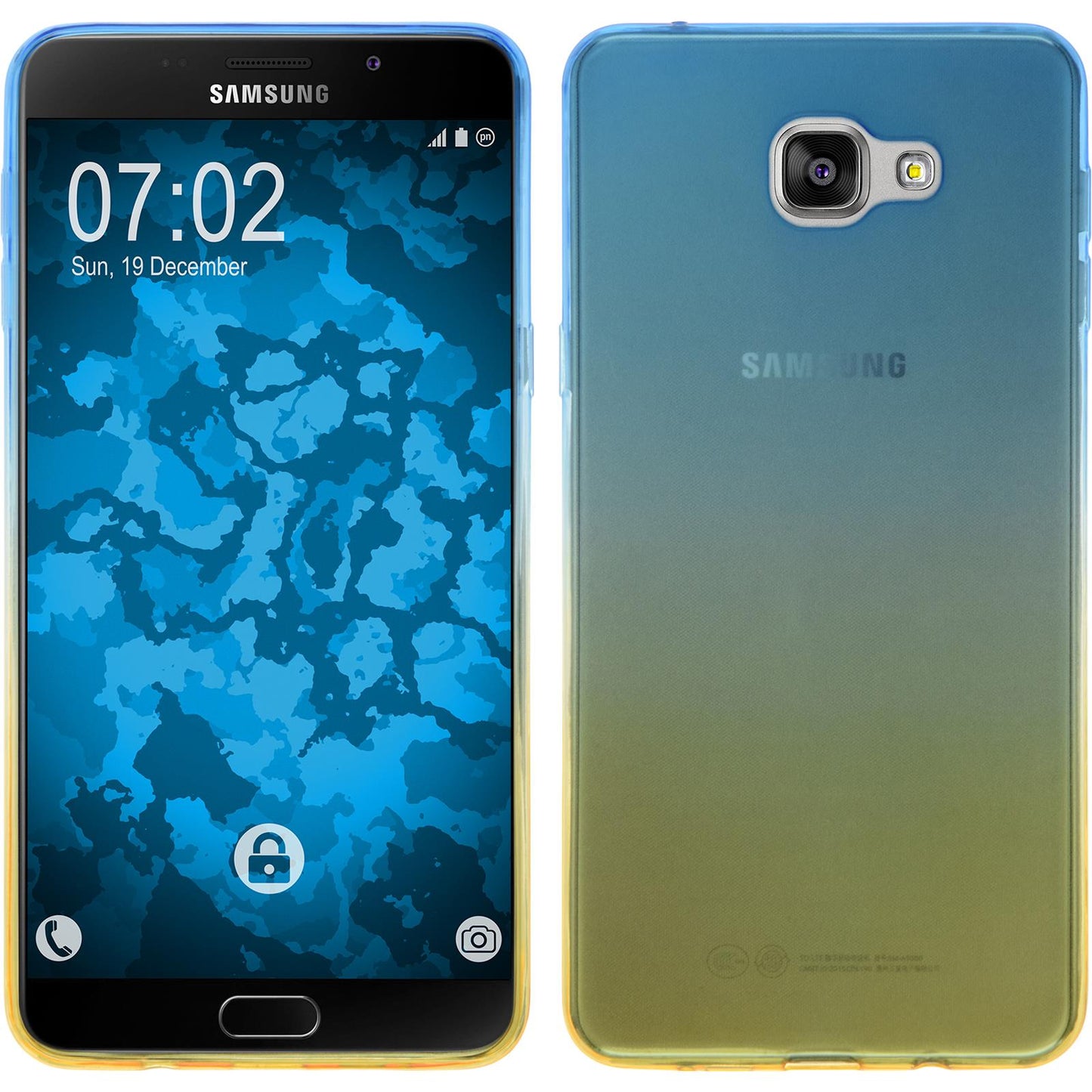 PhoneNatic Case kompatibel mit Samsung Galaxy A9 (2016) - Design:02 Silikon Hülle OmbrË Cover
