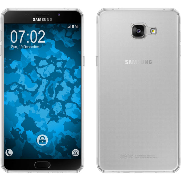 PhoneNatic Case kompatibel mit Samsung Galaxy A9 (2016) - clear Silikon Hülle Slimcase Cover
