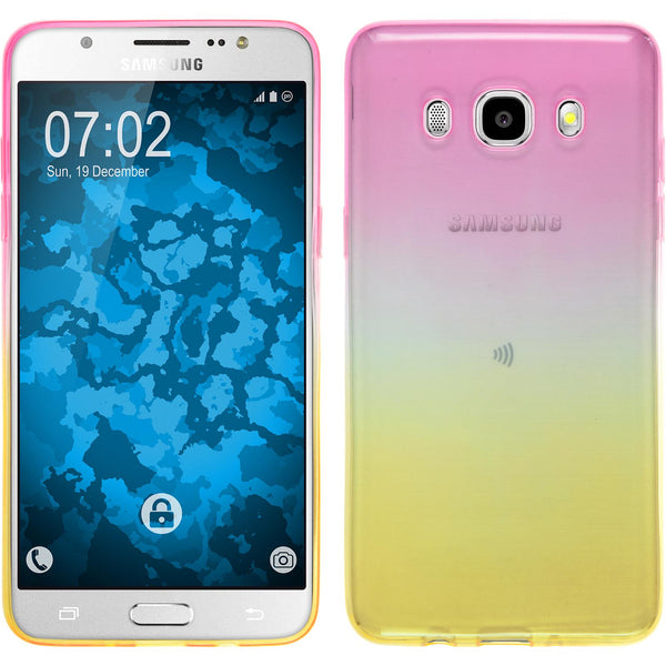 PhoneNatic Case kompatibel mit Samsung Galaxy J5 (2016) J510 - Design:01 Silikon Hülle OmbrË + 2 Schutzfolien