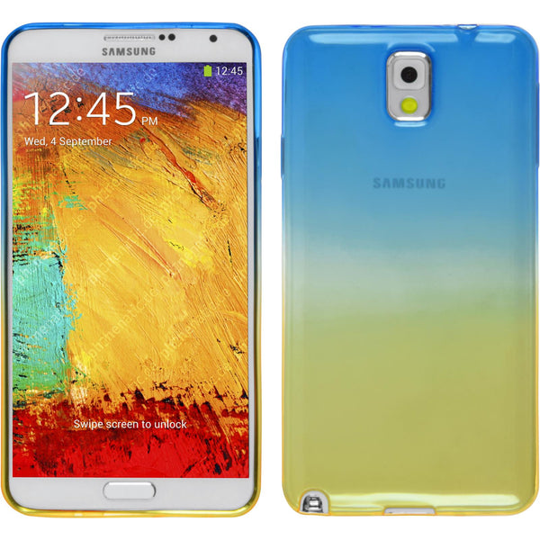 PhoneNatic Case kompatibel mit Samsung Galaxy Note 3 - Design:02 Silikon Hülle OmbrË + 2 Schutzfolien