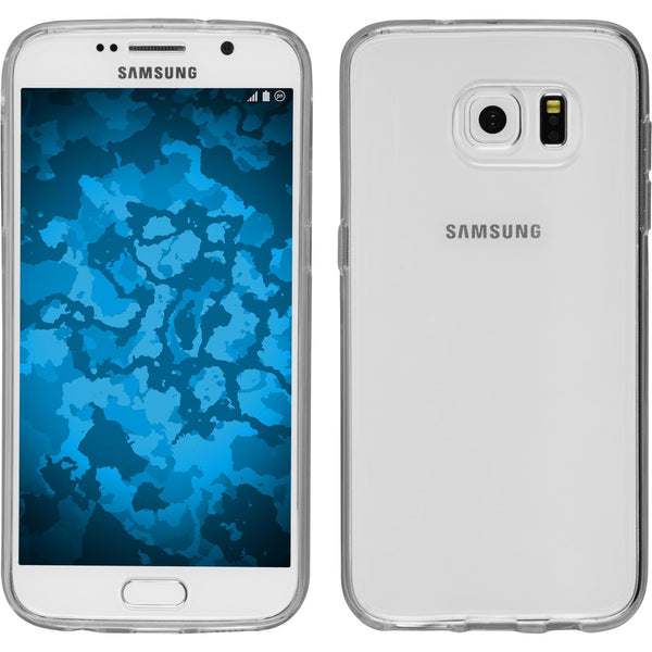 PhoneNatic Case kompatibel mit Samsung Galaxy S7 - Crystal Clear Silikon Hülle transparent + 2 Schutzfolien