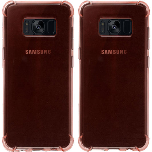 PhoneNatic Case kompatibel mit Samsung Galaxy S8 - orange Silikon Hülle Shock-Proof + flexible Folie