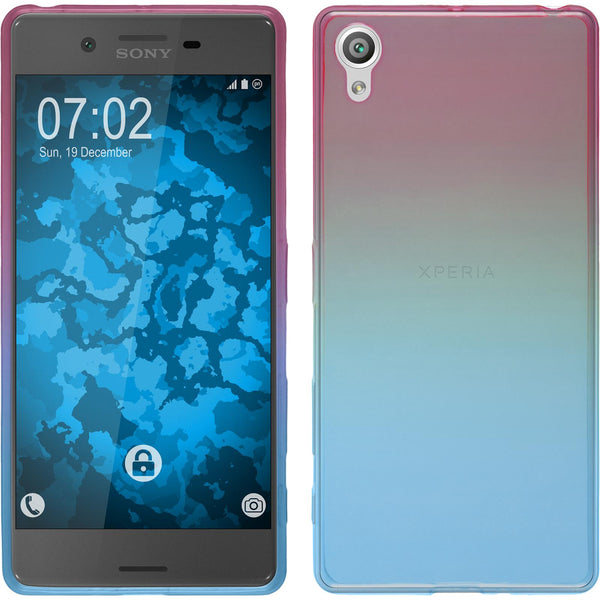 PhoneNatic Case kompatibel mit Sony Xperia X - Design:06 Silikon Hülle OmbrË + 2 Schutzfolien