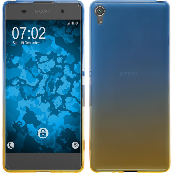 PhoneNatic Case kompatibel mit Sony Xperia XA - Design:02 Silikon Hülle OmbrË + 2 Schutzfolien