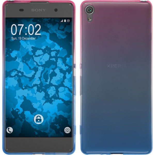 PhoneNatic Case kompatibel mit Sony Xperia XA - Design:06 Silikon Hülle OmbrË + 2 Schutzfolien