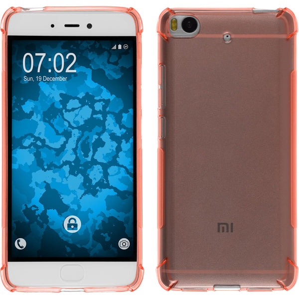 PhoneNatic Case kompatibel mit Xiaomi Mi 5s - orange Silikon Hülle ShockProof + 2 Schutzfolien