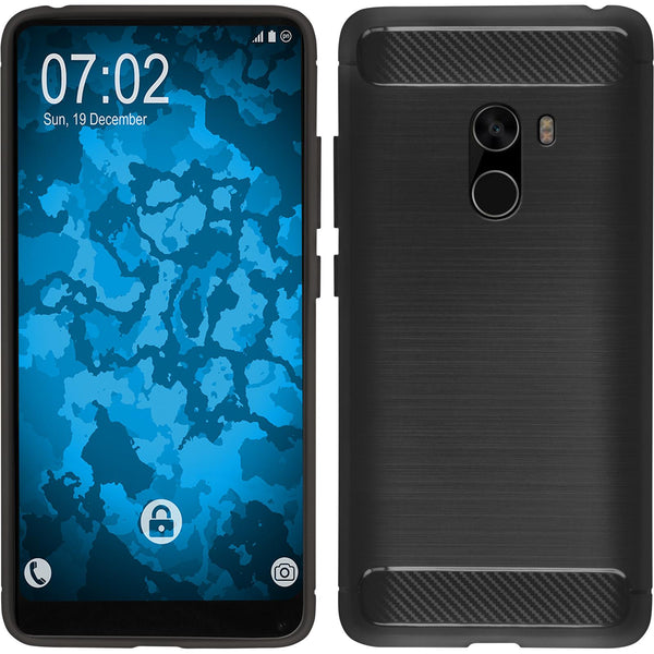 PhoneNatic Case kompatibel mit Xiaomi Mi Mix 2 - grau Silikon Hülle Ultimate Cover