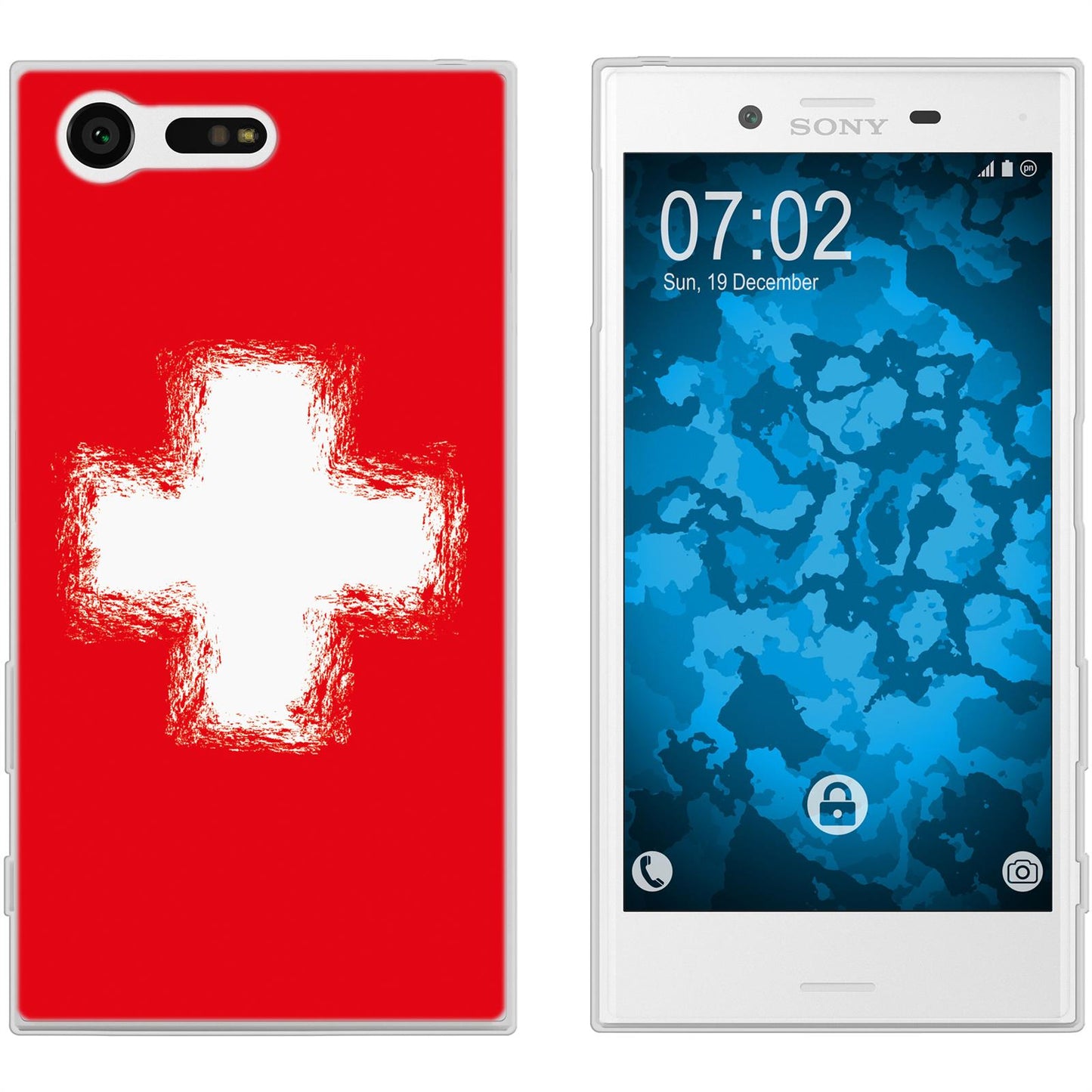 Xperia X Compact Silikon-Hülle WM Schweiz M10 Case