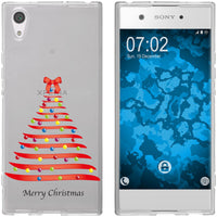 Xperia XA1 Silikon-Hülle X Mas Weihnachten Weihnachtsbaum M1