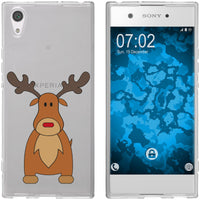 Xperia XA1 Silikon-Hülle X Mas Weihnachten Rentier M3 Case