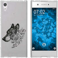 Xperia XA1 Silikon-Hülle Floral Wolf M3-1 Case