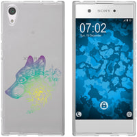 Xperia XA1 Silikon-Hülle Floral Wolf M3-4 Case