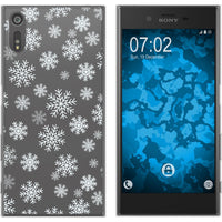 Xperia XZs Silikon-Hülle X Mas Weihnachten Schneeflocken M2